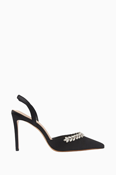 NASS Sandra 100 Crystal Embroidered Satin Slingback Stiletto, Fashionable and...