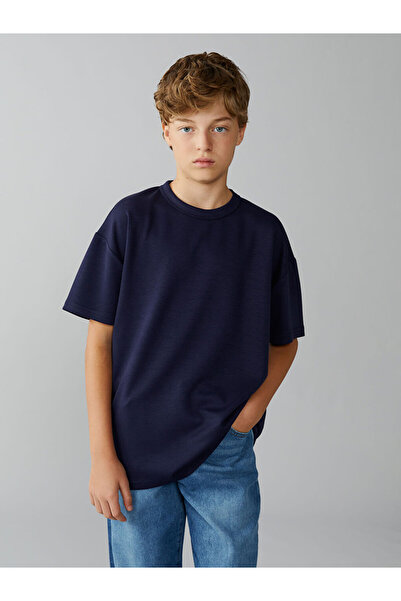 LC Waikiki Lcw Kids Indigo Crew Neck Boys T-Shirt