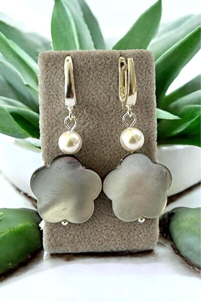 CRAZY TAKI TASARIM HAKİKİ & MAYORKA (KAPLAMA) İNCİLİ 925 AYAR KADIN GÜMÜŞ KÜPE