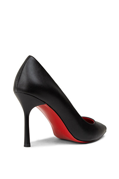 Deery Women's Black Stiletto Heeled Shoes