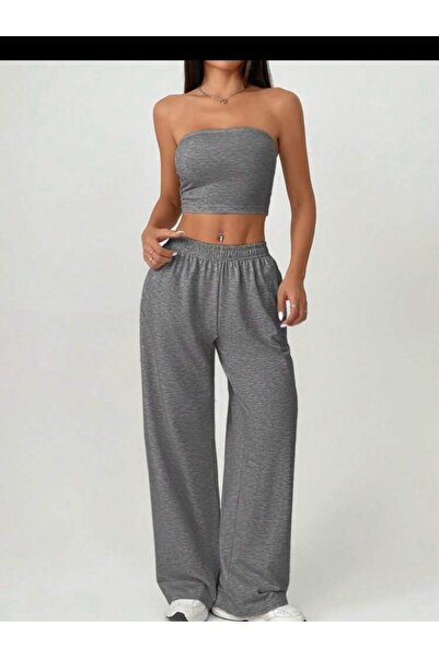 berfmoda Kadın Çımalı Bol Paça Eşofman Altı