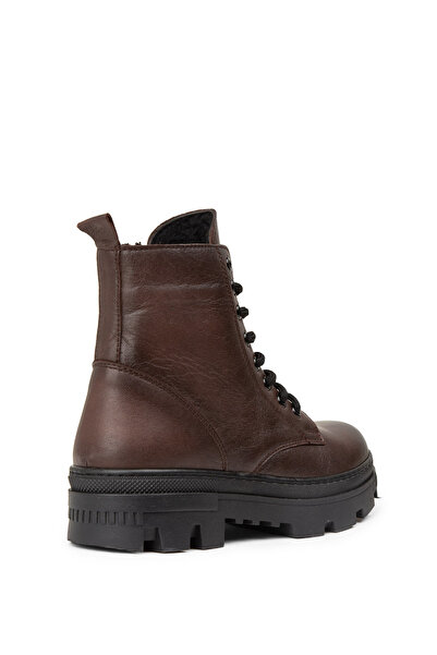 Deery Kadın Hakiki Deri Kahverengi Bot