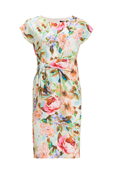 Swing Γυναικείο Φόρεμα Κοκτέιλ 5AI20700 Πολύχρωμο