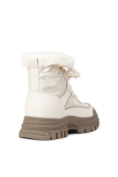 Deery Women's White Fur Boots