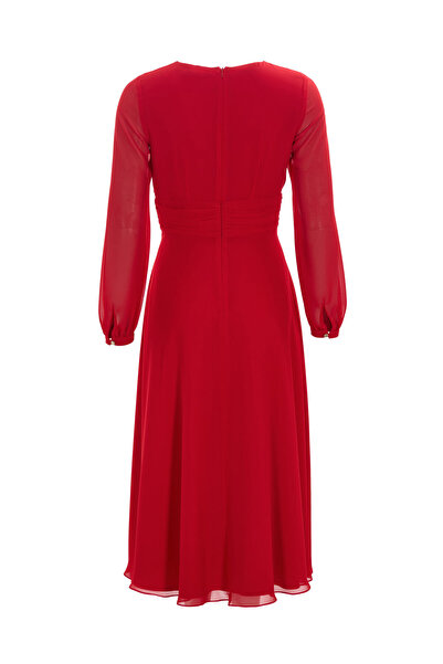 Swing Γυναικείο Φόρεμα Κοκτέιλ 5AI09000 Κόκκινο