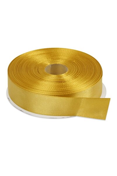 Creativ Deco Plus Panglică de satin 2,5 cm lățime, culoare aurie, rolă de 22 m