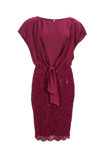 Swing Γυναικείο φόρεμα κοκτέιλ 5AI10900 Μπορντό