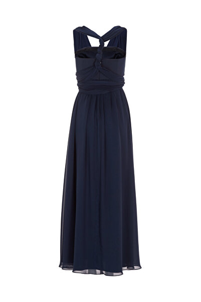 Swing Γυναικείο βραδινό φόρεμα 5AI14200 Μπλε σκούρο