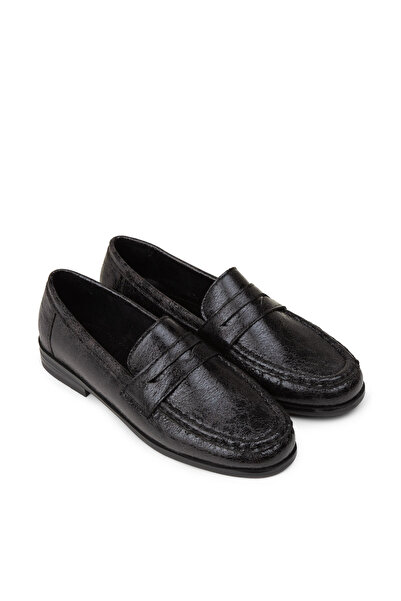 Deery Pantofi negri Mocasini de damă