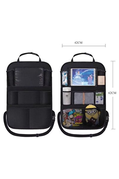 Rafine Araç Koltuk Arkası Organizer Tablet Telefon Tutucu Araba Içi Düzenleyi...