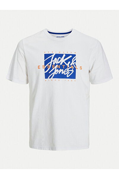 Jack & Jones Ανδρικό T-Shirt Jack Jones 12268439 Λευκό