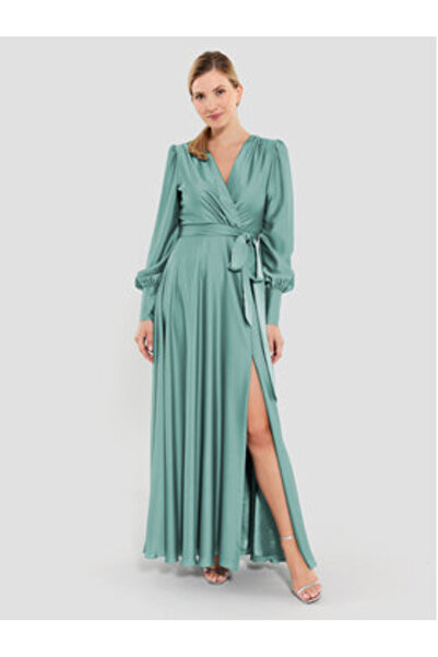 Swing Γυναικείο Βραδινό Φόρεμα 5AE00600 Τυρκουάζ