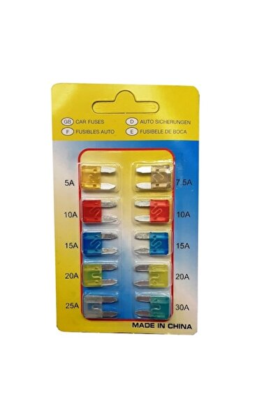 OEM Set sigurante auto mini, 10 buc, amperaj 5A, 7.5A, 10A, 15A, 20A, 25A, 30A