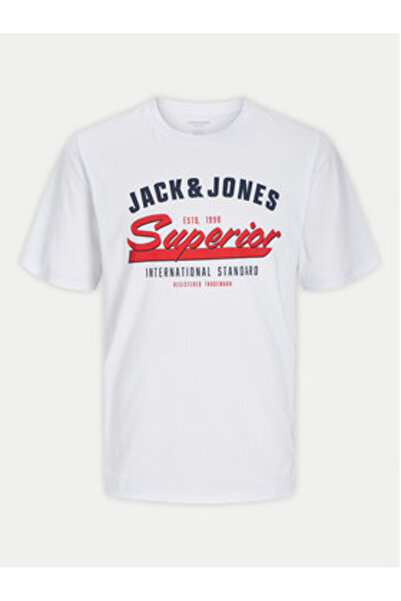 Jack & Jones Ανδρικό T-Shirt Jack Jones 12268267 Λευκό