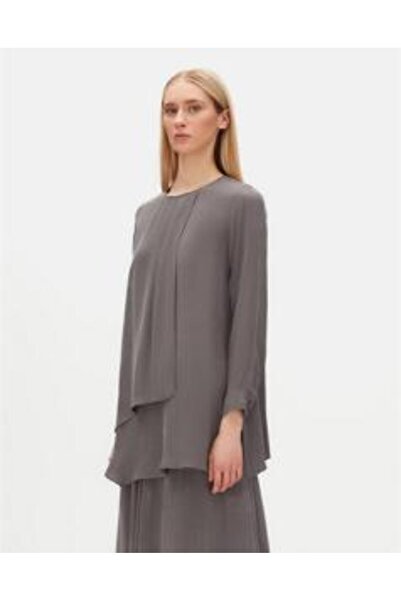 MISS DALIDA T25Y-6026 Missdalida Front Part Movable Cut Cupro Tunic