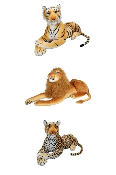 gnsstore 110CM PELUŞ ASLAN KAPLAN LEOPAR 1 ADET