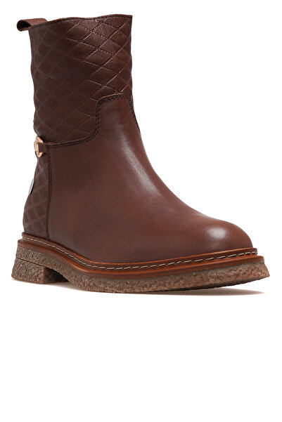 Mammamia Kadın Hakiki Deri Casual Günlük Bot 25k D25kb-8585 Z Kahve