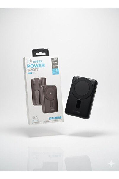 meax Power Bank 10000 Magsafe + kendinden kablolu