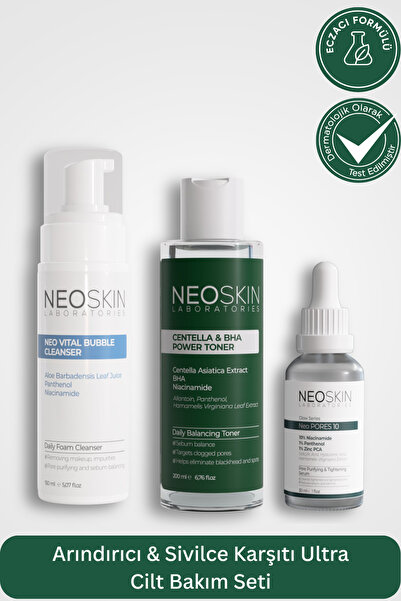 NEOSKIN Arındırıcı & Gözenek Karşıtı Ultra Cilt Bakım Seti