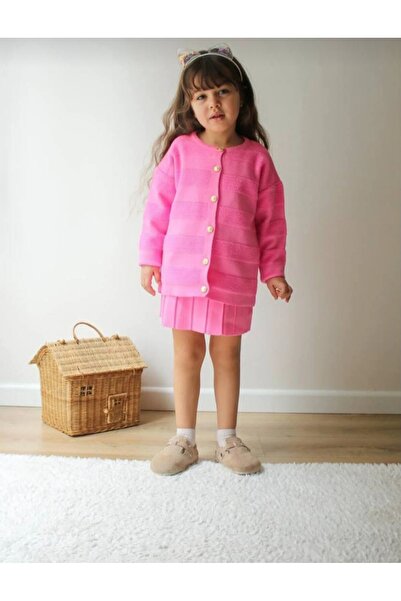 Jelibon Kız çocuk hırka ve etek takım