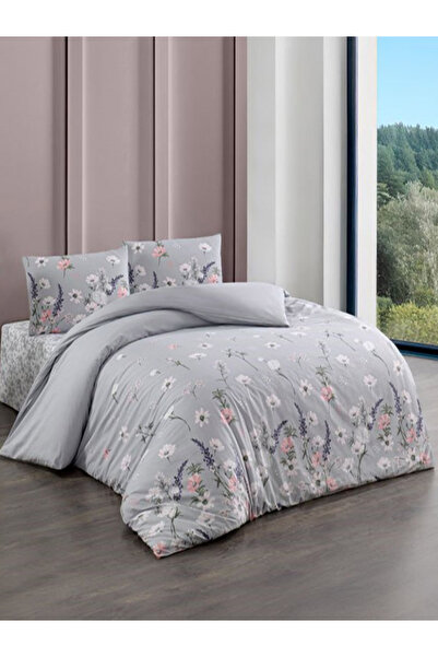 Bikaya Home Set de lenjerie de pat dublu Crystal Ranforce |   100% bumbac |  ...