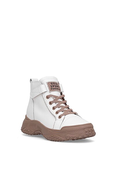 Guja 25K310-5 Kadın Hakiki Deri Sneaker Bot Bej