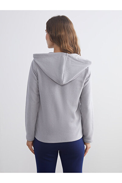 LC Waikiki Kapüşonlu Kadın Fermuarlı Sweatshirt