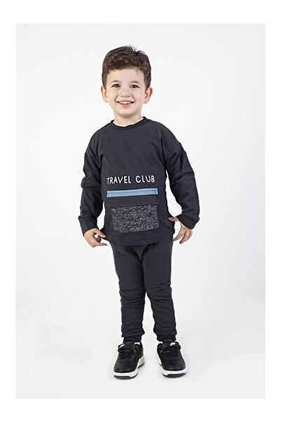 LC Waikiki Boy's Travel Club Printed Tracksuit