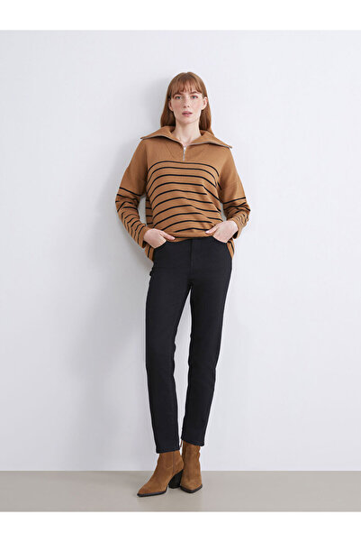 LC Waikiki Black Slim Mom Women's Jean Pants