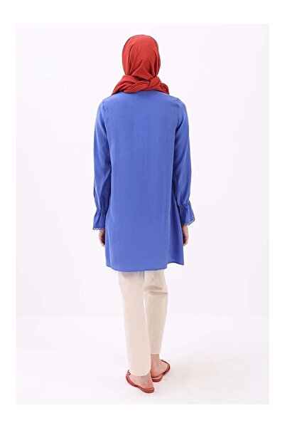 LC Waikiki Saks Fisto Detaylı Düğmeli Tunik