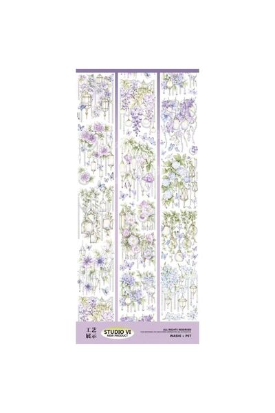 İthal L19-100cm holografska cvetna PET traka