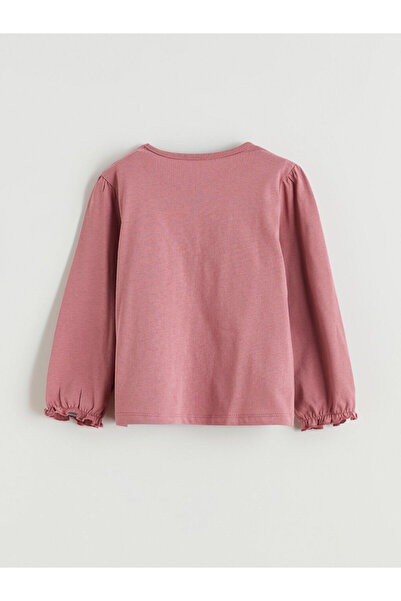 LC Waikiki Pink Ruffled Baby Girl Blouse and Leggings