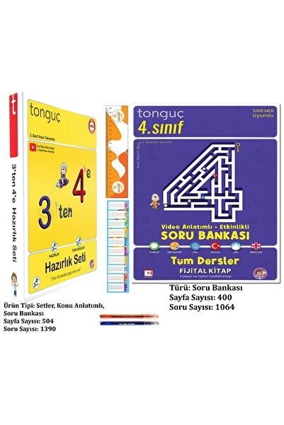 Tonguç Yayınları 4. Sınıf 3'ten 4'e Hazırlık Seti ve Tüm Dersler Video Anlatı...
