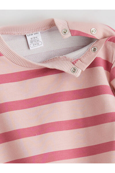 LC Waikiki Bisiklet Yaka Kız Bebek Sweatshirt ve Tayt