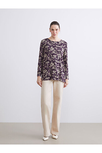 LC Waikiki Crew Neck Patterned Blouse