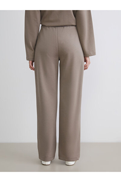 LC Waikiki Sparkling Selections from Shining Store | Elastic Waist Wide Leg Women's Sweatpants