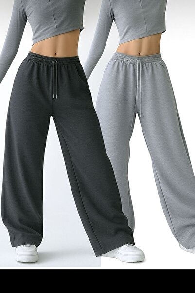 berfmoda Two Pieces of Loose-Fitting Oversized Trackpants
