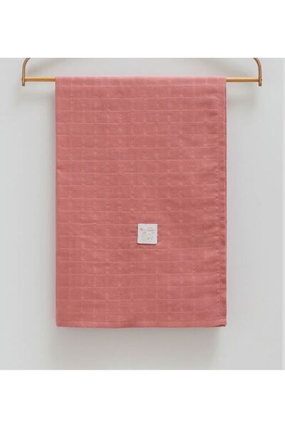 Caramell İncibaby Cute Rabbit 3-Piece Set (1 Combed Cotton Blanket - 1 Muslin Blanket - 1 Pacifier Strap) 80X90 cm