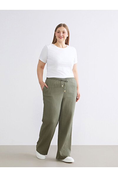 LC Waikiki Quality Pieces from Çelebi Store: Women's Textured Wide-Leg Pants ...