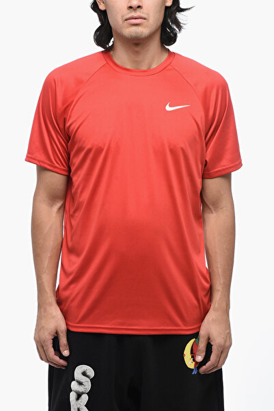 Nike Swim Solid Color Dri-Fit T-Shirt With Printed Logo