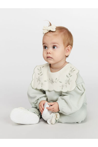 LC Waikiki Timeless Advice | Crew Neck Baby Girl Sweatshirt and Leggings 2-Piece Set