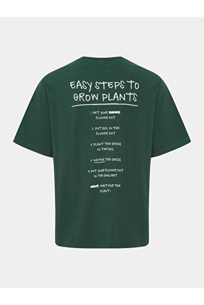 Solid Ανδρικό T-Shirt 21108143 Πράσινο