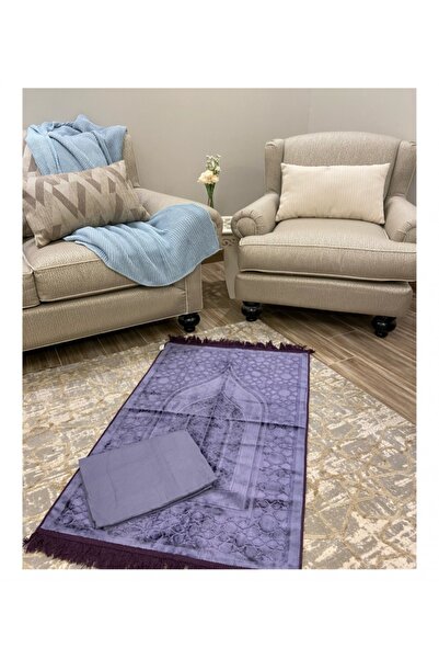 Gerenic طقم سجاد صلاة تركي حرير جودة عالية جدا على شرشف صلاة روز مفتوح