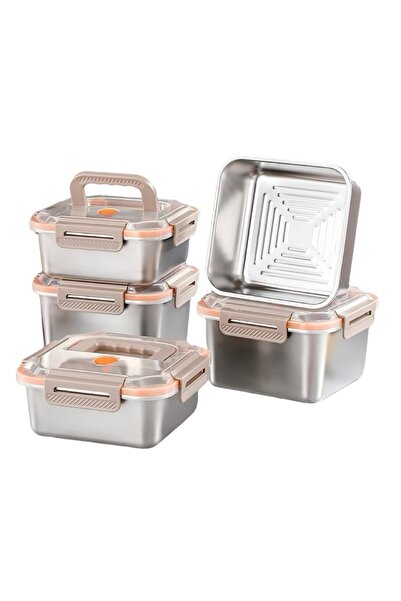 Hope صندوق غداء بينتو مربع متعدد الوظائف محمول ومحكم الإغلاق ومقاوم للتسرب من...