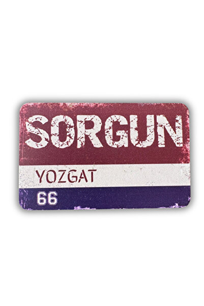 Woobizo YOZGAT SORGUN Retro Tasarım Ahşap Buzdolabı Magneti –Hediyelik magnet...