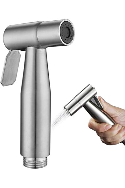 Generic Stainless Steel Handheld Bidet Sprayer for Toilet Cloth Bathroom Diaper Self Cleaning Shattaf Set wi