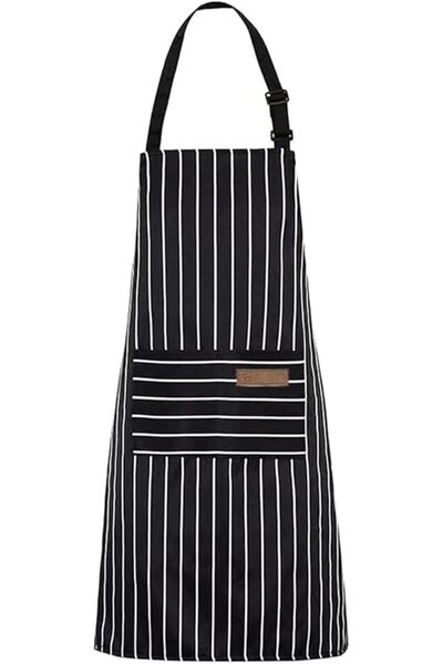 Generic مريلة عمل من القماش الثقيل، مريلة عمل للجسم بالكامل مع أحزمة قابلة لل...