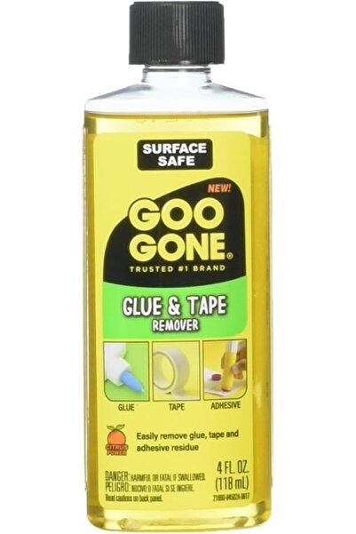 Generic مزيل لاصق الغراء والشريط اللاصق - 4 أونصة يزيل الملصقات اللاصقة والأقلام الملونة والصمغ وملصقات النوافذ اللامعة L