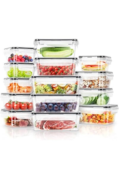 Generic BEWAVE Food Storage Containers with Lids, 28 Pcs Airtight Leak-Proof ...