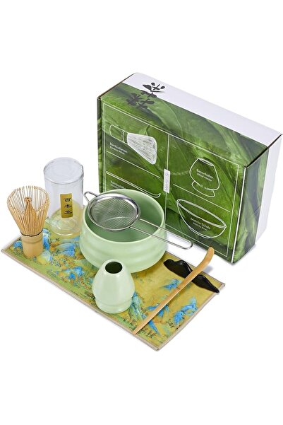 Generic Whisk Set, Japanese Matcha Tea Set 7Pcs, Include Matcha Bowl,Bamboo M...